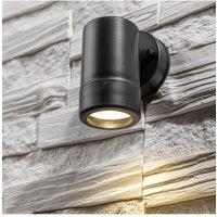 CGC Lighting 'Valentine' Black Outdoor Single Spot GU10 Outdoor Wall Light