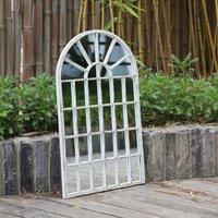 Home Garden Direct Small Gothic Arch Mirror - White