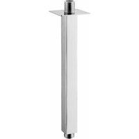 Nes Home Chrome 250mm Rectangular Ceiling Shower Arm in Silver