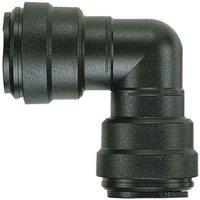 John Guest 12mm Equal Elbow Push Fit Pipe Water Fitting Connector, Pack of 5 in Black