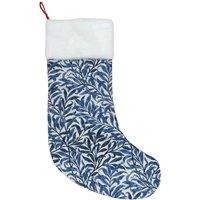 Signare Christmas Stocking William Morris Willow Bough in Blue