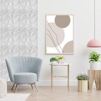 Novecrafto 3D Diamond Design Wall Panels Interior Cladding Panels 50cm x 50cm (6 Sheets) in White | Size: 50 cm x 50 cm