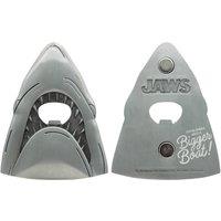 Jaws 50th Anniversary Heavy Duty Metal Shark Novelty Bottle Opener in Metallic Silver