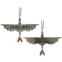 How To Train Your Dragon Limited Edition Toothless Necklace in Metallic Silver