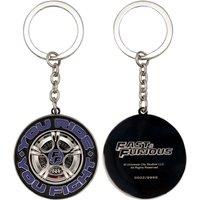Fast & Furious You Ride You Fight' Limited Edition Metal Keyring in Metallic Silver