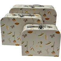Trendi Light Grey Feather Decorative Storage Boxes - Set of 3