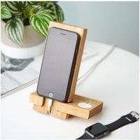 MijMoj Design iPhone & Apple Watch Charging Stand in Light Brown