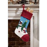 Dibor Luxury Patchy & Pete The Snowmen Xmas Tree Christmas Gift Bag | Size: Medium