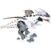 Alivio Walking Fire Breathing Water Spraying Dinosaur Toy (White) in White