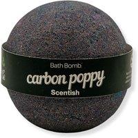 Scentish Carbon Poppy Bath Bomb Round in Black