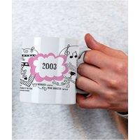 Afewhometruths Personalised 21st Birthday Mug - Custom Name & 2005 Birth Year Memories in Baby Pink