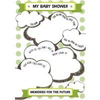 Afewhometruths Baby Shower Party A6 Activity Cards - Pack of 10 in Green | Size: 10 Pack