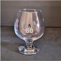 Afewhometruths 60th Birthday Gift Brandy Snifter Glass in Clear | Size: 300ml
