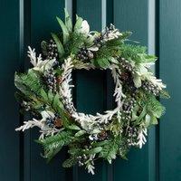 Scottish Everlastings Ltd 60cm Blueberry & Pine Wreath in Blue