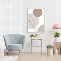 Novecrafto 3D Modern Diamond Design Wall Panels Interior Cladding Panels 50cm x 50cm (6 Sheets) in White | Size: 50 cm x 50 cm