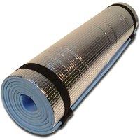 MANTRARAJ Aluminium Foil Backed Camping Mat Yoga Mat Thermal Insulated Roll Up Mat in Blue