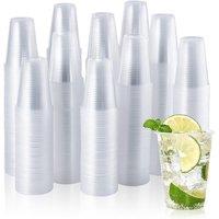 ECONX 7oz Clear Plastic Disposable Drinking Cups for Wedding Catering X 100 | Size: 100 Pieces
