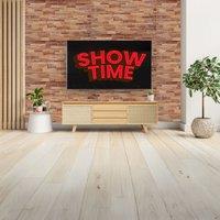 Novecrafto 3D Wall Panels Slim Stone Brick Effect PVC Cladding Panels 96cm x 48cm (6 Sheets) in Beige | Size: 96 cm x 48 cm