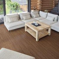 Novecrafto Self Adhesive Floor Planks Pack of 7 Peel & Stick Vinyl Flooring (91.4x15.2cm) in Dark Brown | Size: 91.4x15.2 cm