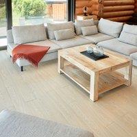 Novecrafto Self Adhesive Floor Planks Pack of 7 Peel & Stick Vinyl Flooring (91.4x15.2cm) in Light Sand | Size: 91.4x15.2 cm