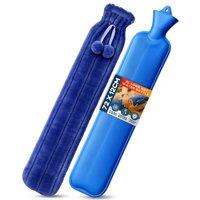 volila 2L Long Hot Water Bottle for Back Ache & Pain Relief in Blue