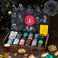 QWERTY Beer Box Merry Christmas Pale Ale & IPA Beer Gift Hamper | Size: 1 Pack