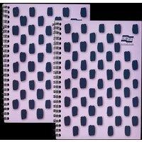Europa Splash A4+ Notepad Wirebound 160 Pages 80gsm F S C Paper Ruled Purple - 2