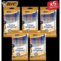 Bic Cristal 1 Pack of 10 Assorted - Pack of 5