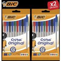 Bic Cristal 1 Pack of 10 Assorted - Pack of 2