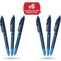 Bic 4 Colour Smooth - Pack of 6