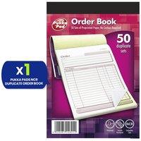 Pukka Pads 127 X 203Mm 50 Set Ncr Duplicate Order Book - Single Book