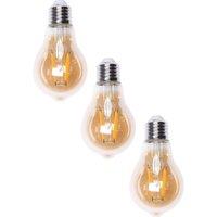 BHS Lighting Pack of 4W Vintage E27 Edison Screw LED Bulbs in Gold