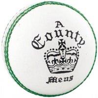Readers County Crown Leather Cricket Ball in White