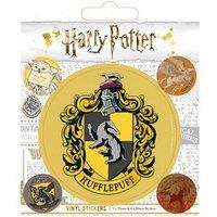 Harry Potter Vinyl Hufflepuff Stickers (Pack of 5) in Bright Yellow