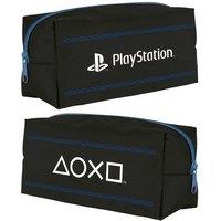 Playstation Pinstripe Pencil Case in Black