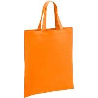 Brand Lab Cotton Short Handle Shopper Bag in Orange
