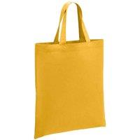 Brand Lab Cotton Short Handle Shopper Bag in Mustard
