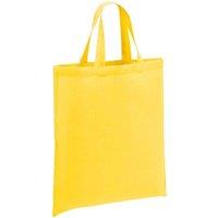 Brand Lab Cotton Short Handle Shopper Bag in Yellow