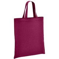 Brand Lab Cotton Short Handle Shopper Bag in Burgundy