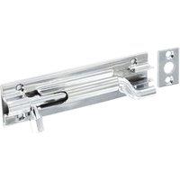 Securit Chrome Door Bolt in Silver