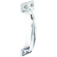 Securit Zinc Plated Door Handle in Silver