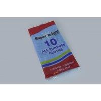 Superbright Cleaning Cloths (Pack of 10) in White