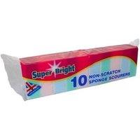 Superbright Sponge Scourers (Pack of 10) in Light Green
