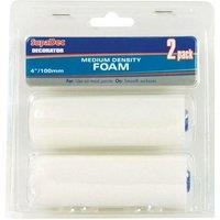 SupaDec Foam Mini Roller Pack of 2 in White