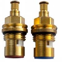 Oracstar Ceramic Tap Top Headwork Glands Pack of 2 in Gold