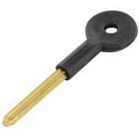 Securit Brass Bolt Key in Black