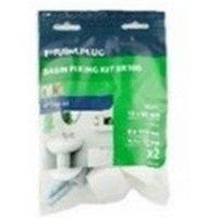 Rawlplug Basin Fixing Kit in White