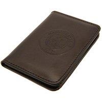 Manchester City FC Debossed Card Holder in Brown