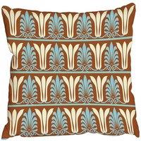 Benjamin Tate Design Vintage ornament pattern, Indian style (Outdoor Cushion) in Brown
