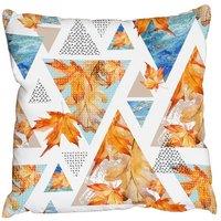 Benjamin Tate Design Gold brush drawn eyes & triangle (Outdoor Cushion)